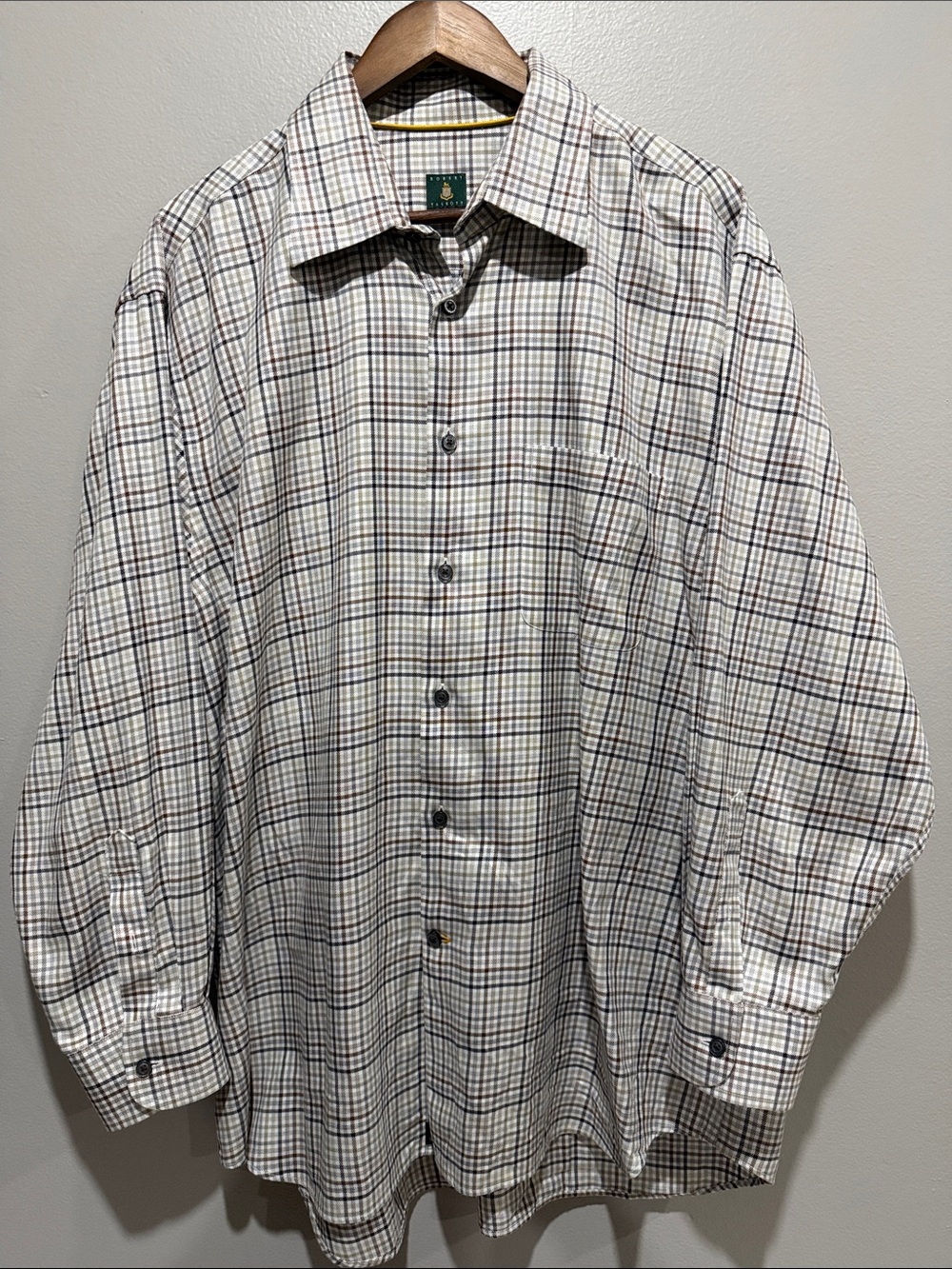 Robert Talbott Plaid Men's Shirt size XL
